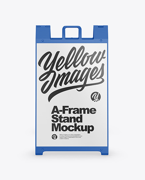 A-Frame Sign Mockup - Front View