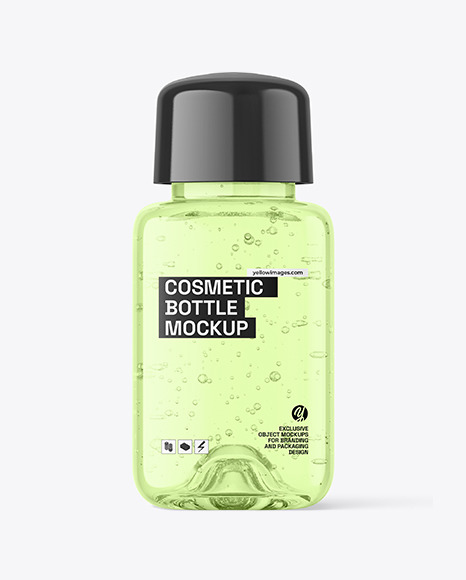Square Cosmetic Bottle Mockup