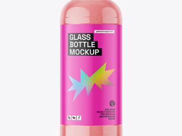 Smoothie Glass Bottle Mockup