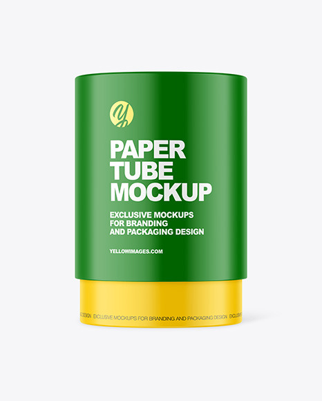 Matte Paper Tube Mockup