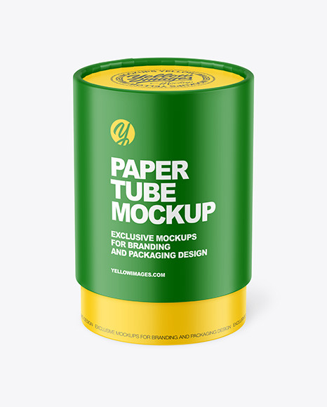 Matte Paper Tube Mockup