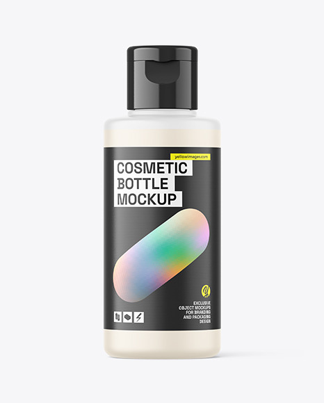 100ml Frosted Cosmetic Bottle Mockup