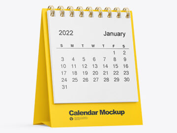 Table Desk Calendar Mockup