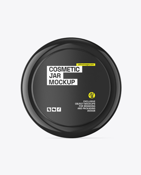 Plastic Cosmetic Jar Mockup