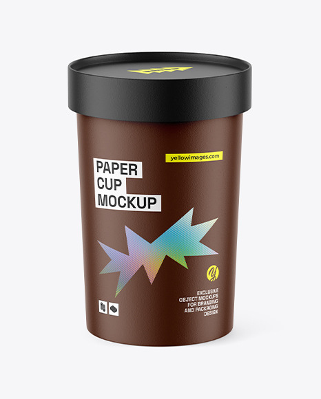 Paper Soup Cup Mockup