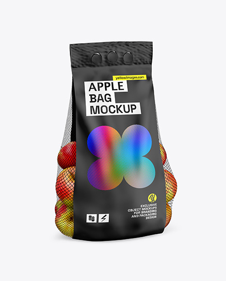 Apple Bag w/ Matte Label Mockup