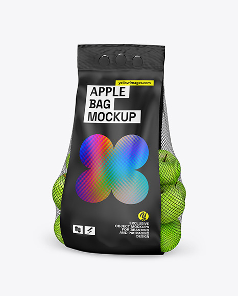 Apple Bag w/ Matte Label Mockup