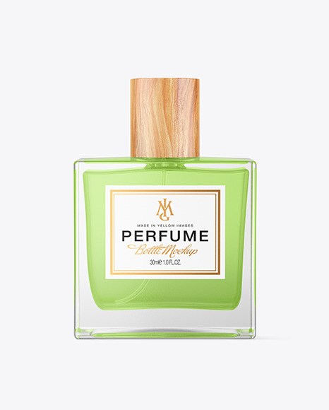 30ml Clear Glass Perfume Bottle Mockup