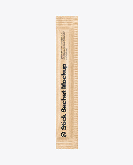 Kraft Paper Stick Sachet Mockup
