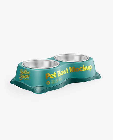 Matte Pet Feeding Bowl Mockup