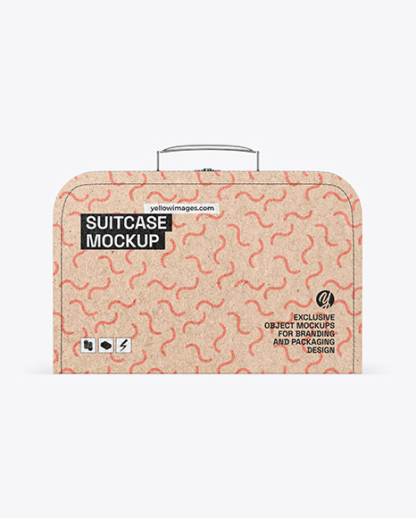 Kraft Suitcase Mockup