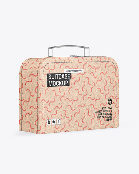 Kraft Suitcase Mockup