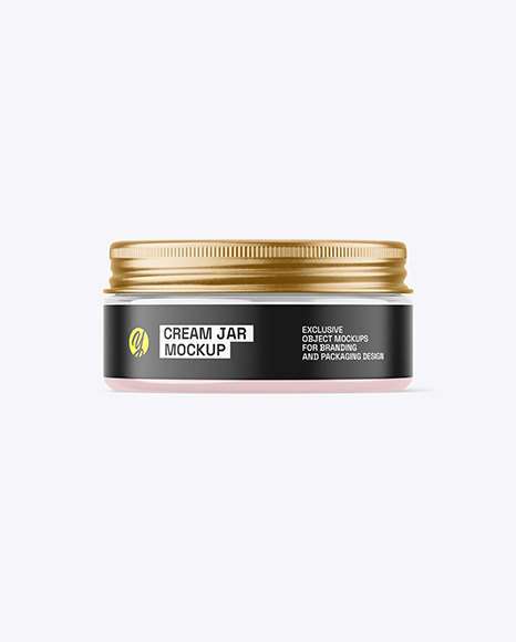 75ml Clear Cosmetic Cream Jar Mockup