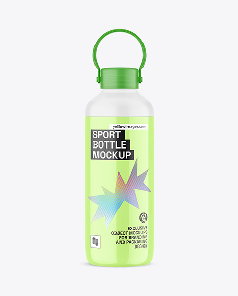 Clear Sport Bottle Mockup