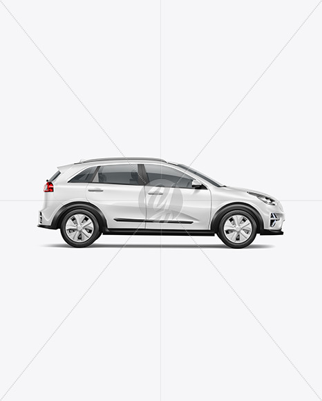 Electric SUV Mockup - Side View