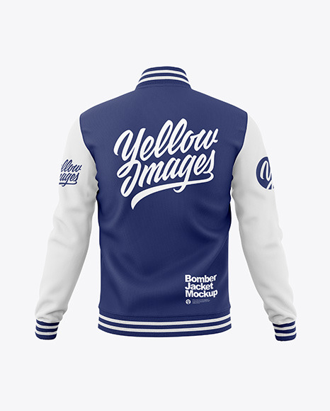 Men's Bomber Jacket Mockup - Back View