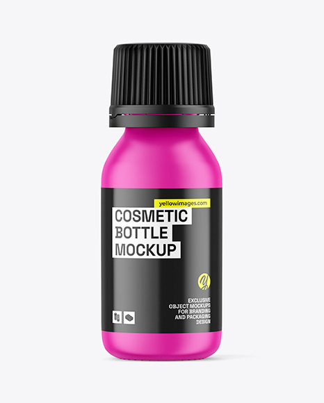 Matte Cosmetic Bottle Mockup