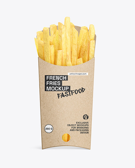 Kraft French Fries Packaging Mockup