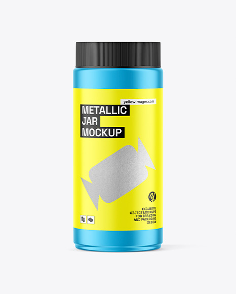 Metallic Jar Mockup