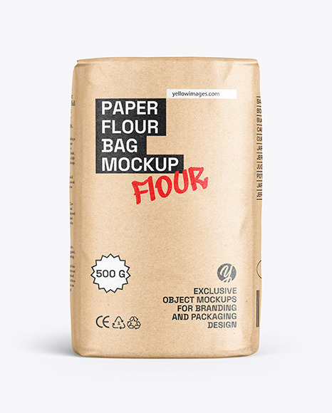 Kraft Paper Stand-up Bag Mockup