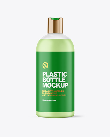 Frosted Liquid Soap Cosmetic Bottle Mockup