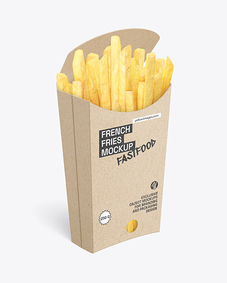 Kraft French Fries Packaging Mockup