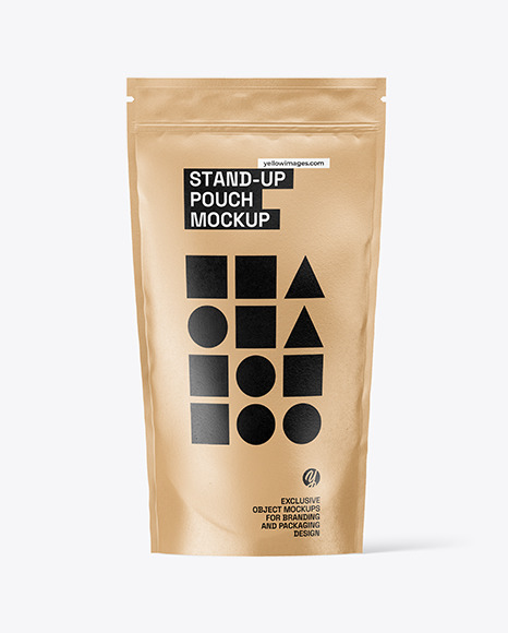 Kraft Stand-up Pouch Mockup