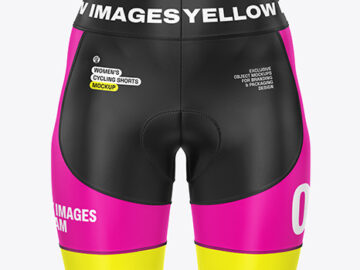 Women's Cycling Shorts Mockup - Front View