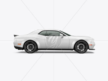 Muscle Car Mockup - Side View