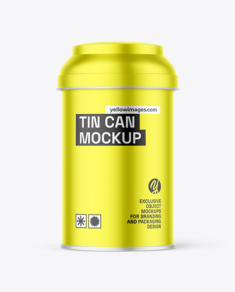 Tea Tin Can Mockup