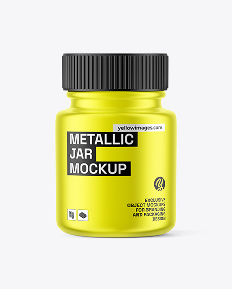 Metallic Jar Mockup