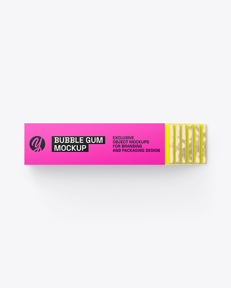 Chewing Gum Packaging Mockup
