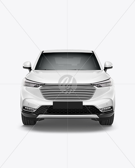 Crossover SUV Mockup - Front View