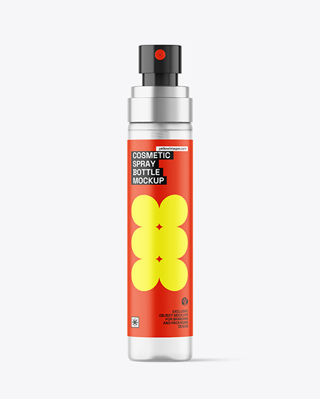 Frosted Cosmetic Spray Bottle Mockup