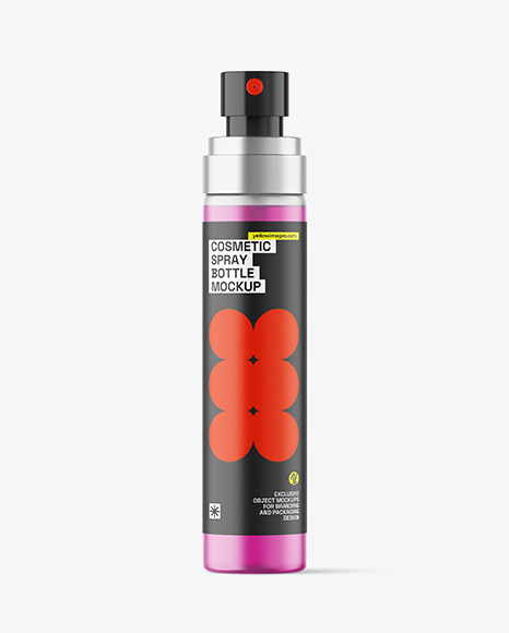 Frosted Cosmetic Spray Bottle Mockup