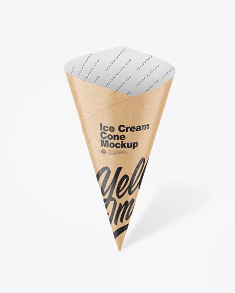 Kraft Ice Cream Cone Mockup