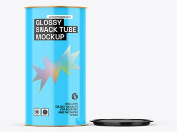 Glossy Snack Tube Mockup