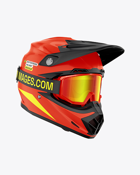 Motocross Helmet Mockup