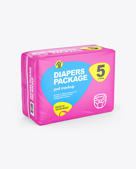 Diapers Package Mockup
