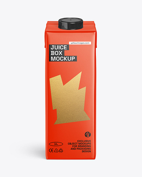 Carton Juice Box Mockup
