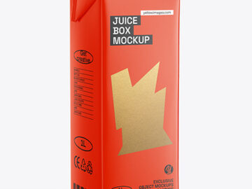Carton Juice Box Mockup