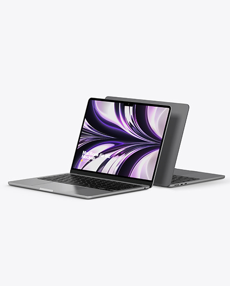 Two MacBook Air M2 Space Gray