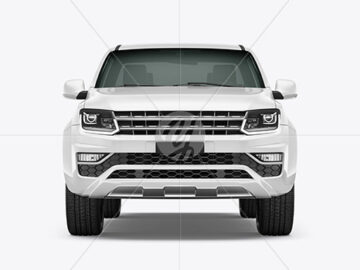 Pickup Truck Mockup - Front View