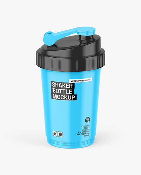 Glossy Shaker Bottle Mockup