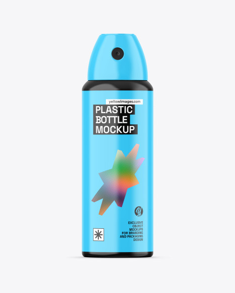 Glossy Cosmetic Spray Bottle Mockup