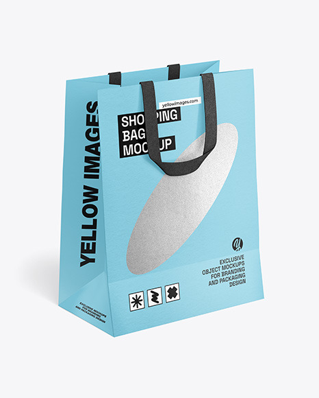 Textured Paper Shopping Bag Mockup