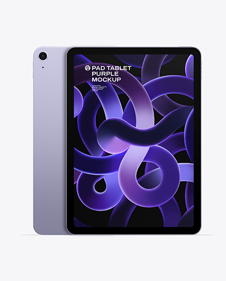Two iPad Air 5 Purple