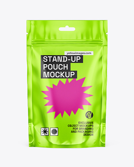 Metallized Stand Up Pouch Mockup