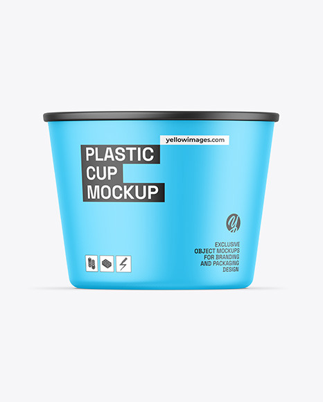Matte Plastic Cup Mockup