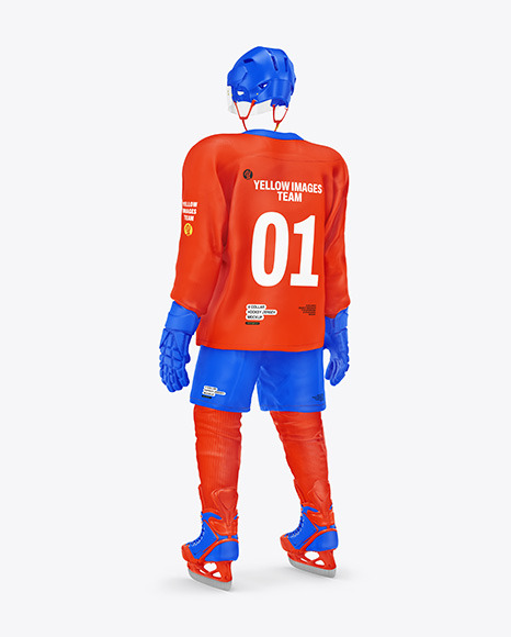 Hockey Uniform Kit Mockup – Half Side View